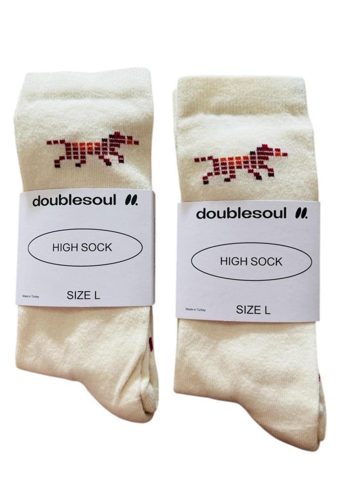 Sosete UNISEX,Talpa Flausata,Culoare Crem,Engros